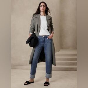 Banana Republic Blue Ankle Cuffed Jeans